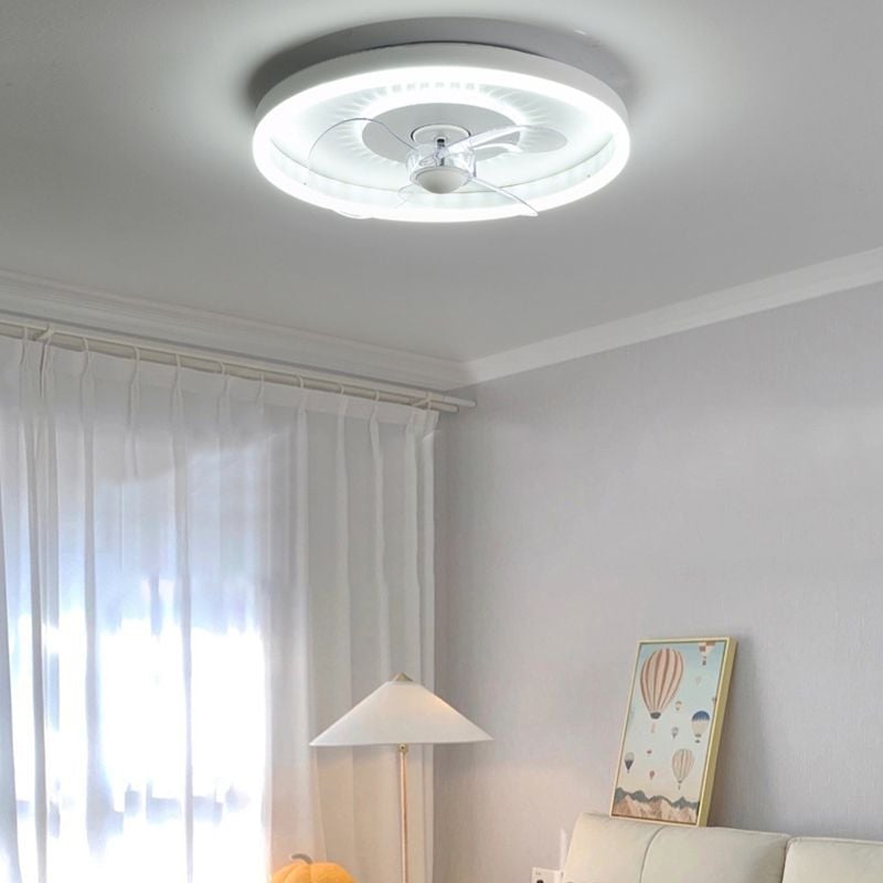 Quinn Deckenventilator mit Beleuchtung Weiß Doppel-Licht, ∅40/50CM - Lumpaz