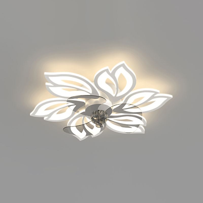 Hana Deckenventilator mit Beleuchtung Blume, 3 Farben, ∅65/68/79/90CM - Lumpaz