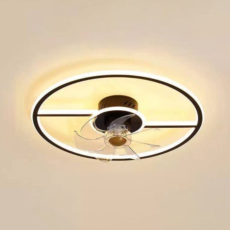 Lacey 2-Deckenventilator mit Beleuchtung, 2 Farben, ∅46/55/90/107CM - Lumpaz
