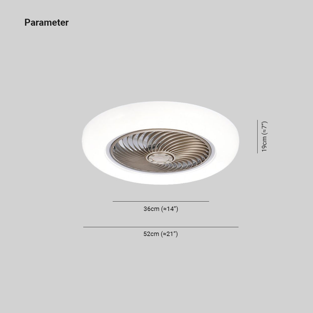 Morandi Deckenventilator mit Beleuchtung, 5 Farben, ∅52CM - Lumpaz