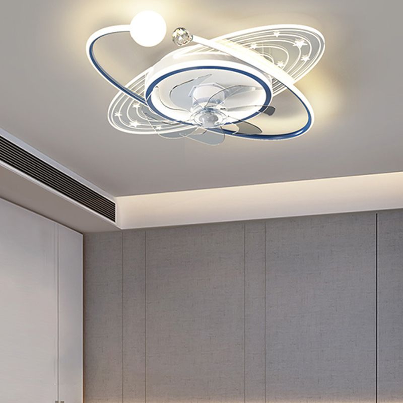 Fateh Deckenventilator mit Beleuchtung Astronaut, 3 Stile/Farben, ∅50/58CM - Lumpaz