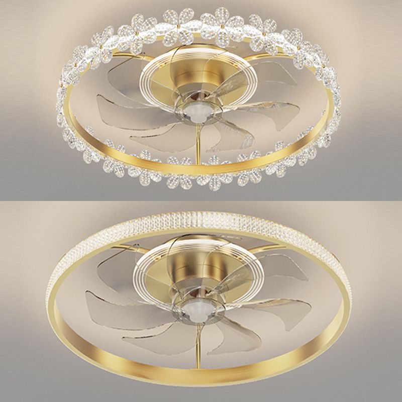 Kirsten Deckenventilator mit Beleuchtung, 6 Stile, ∅50CM - Lumpaz