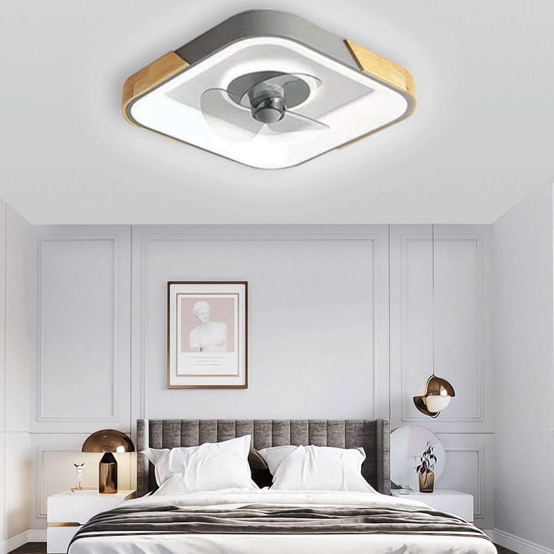 Ozawa Deckenventilator mit Beleuchtung, 3 Farben, ∅50CM - Lumpaz