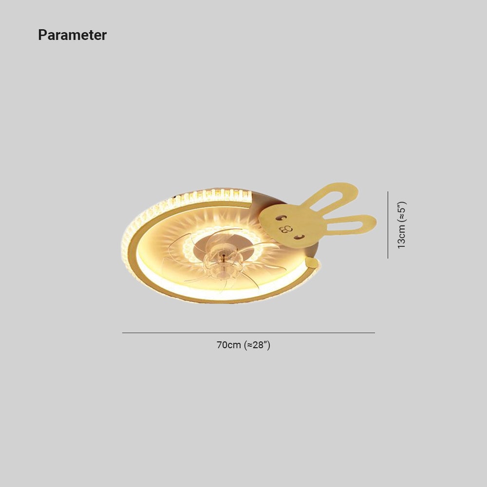 Kirsten Deckenventilator mit Beleuchtung, 12 Stile, ∅50CM/58CM/56CM/70CM - Lumpaz