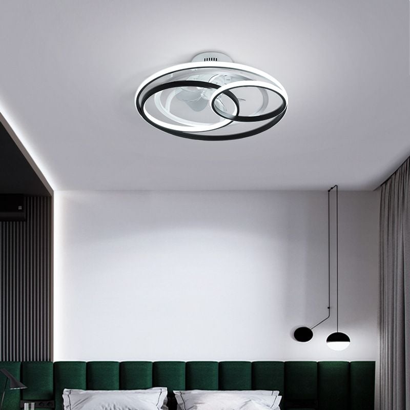 Arisha Deckenventilator mit Beleuchtung 4-Ring, ∅55/60CM - Lumpaz