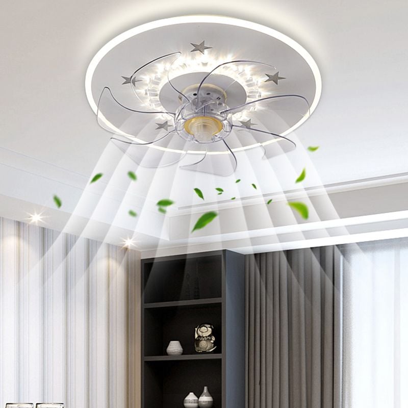 Edge Deckenventilator mit Beleuchtung, 6 Farben, ∅40CM - Lumpaz