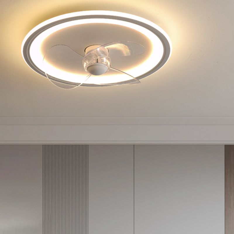 Edge Deckenventilator mit Beleuchtung Ring Weiß, ∅40/50CM - Lumpaz