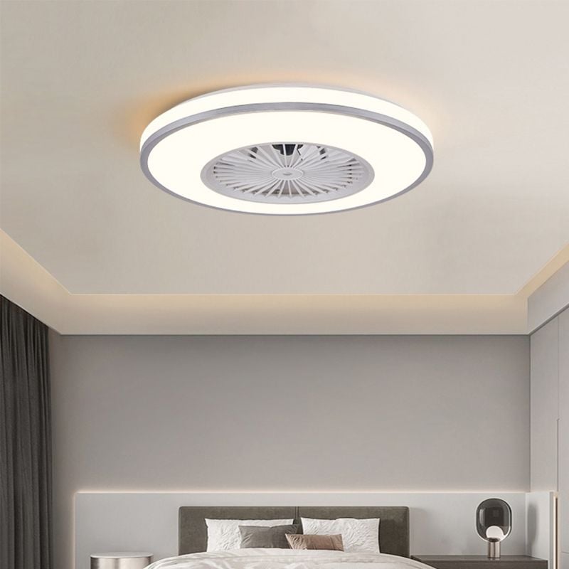 Quinn Deckenventilator mit Beleuchtung 3-Blatt, 8 Farben, ∅50CM - Lumpaz