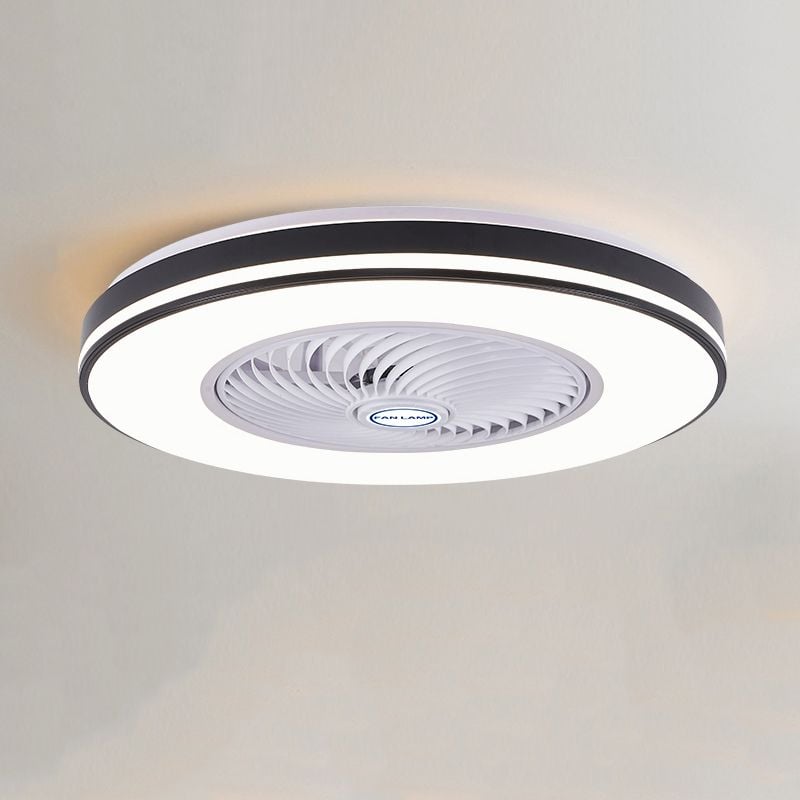 Quinn Deckenventilator mit Beleuchtung 3-Blatt, 8 Farben, ∅50CM - Lumpaz
