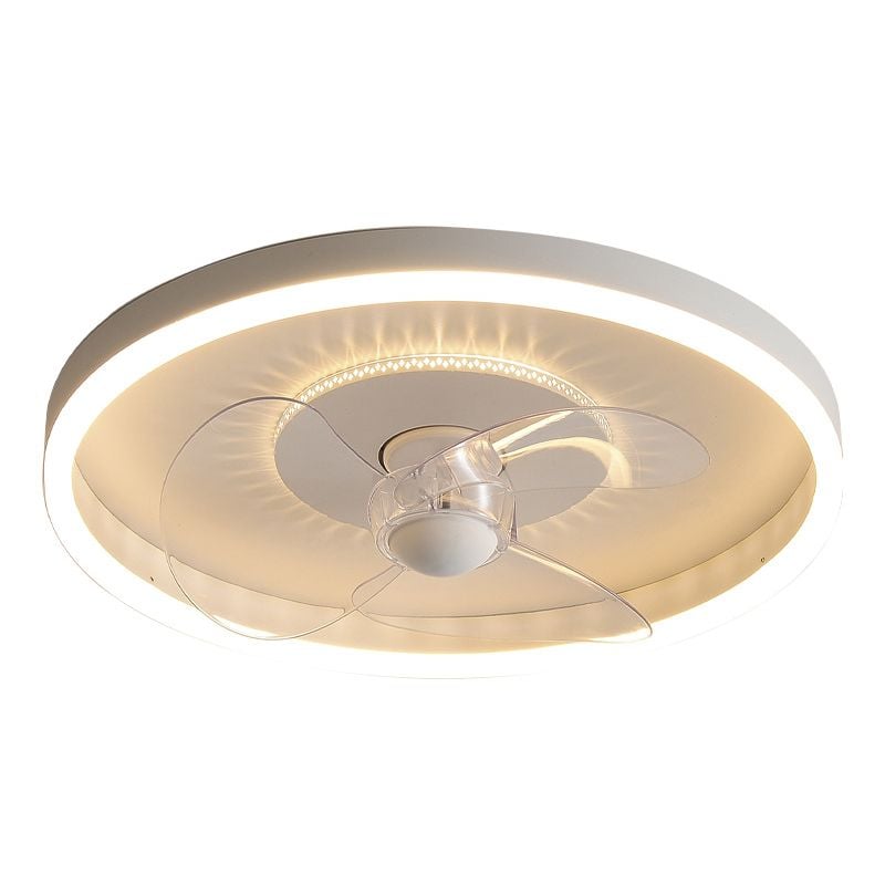 Quinn Deckenventilator mit Beleuchtung Weiß Doppel-Licht, ∅40/50CM - Lumpaz