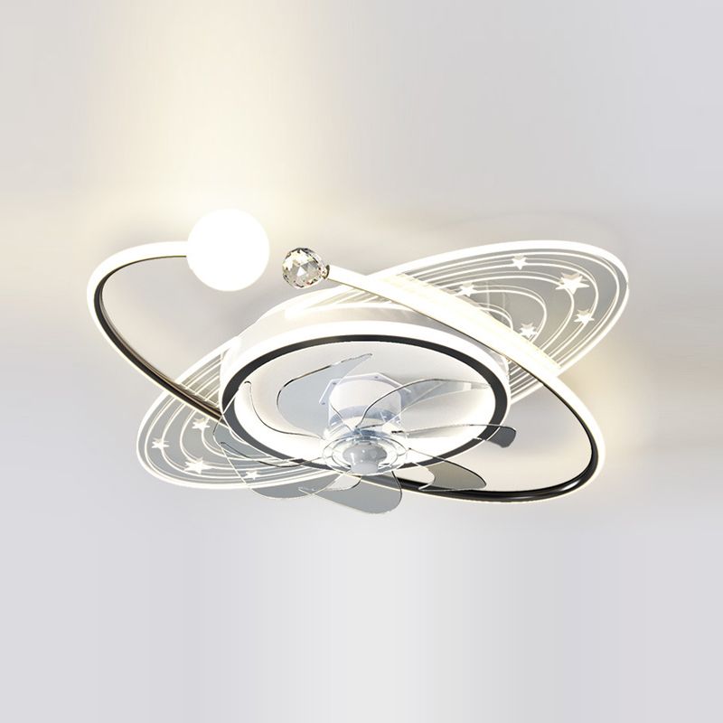 Fateh Deckenventilator mit Beleuchtung Astronaut, 3 Stile/Farben, ∅50/58CM - Lumpaz