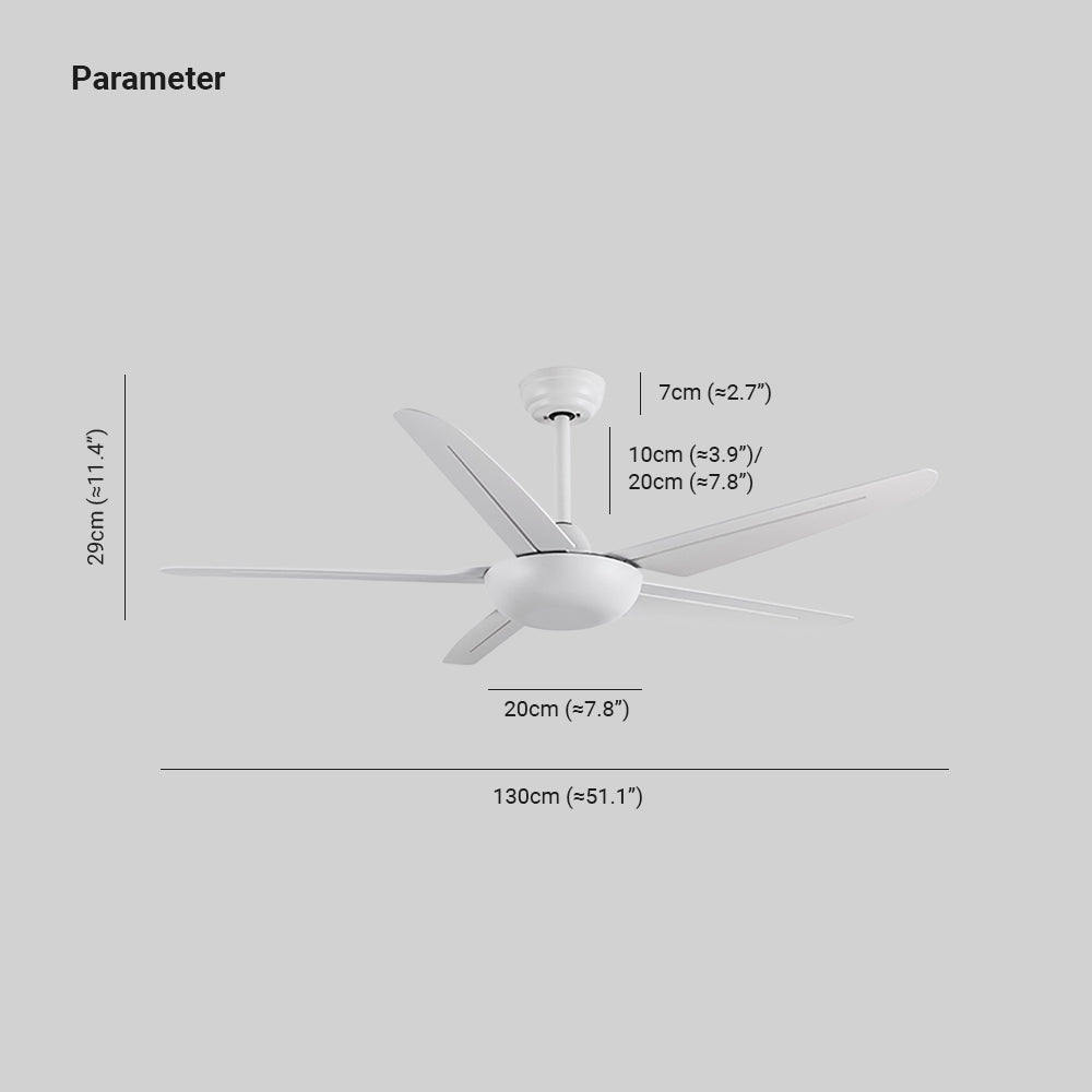 Haydn Deckenventilator 5-Blatt, 3 Farben, ∅130CM - Lumpaz