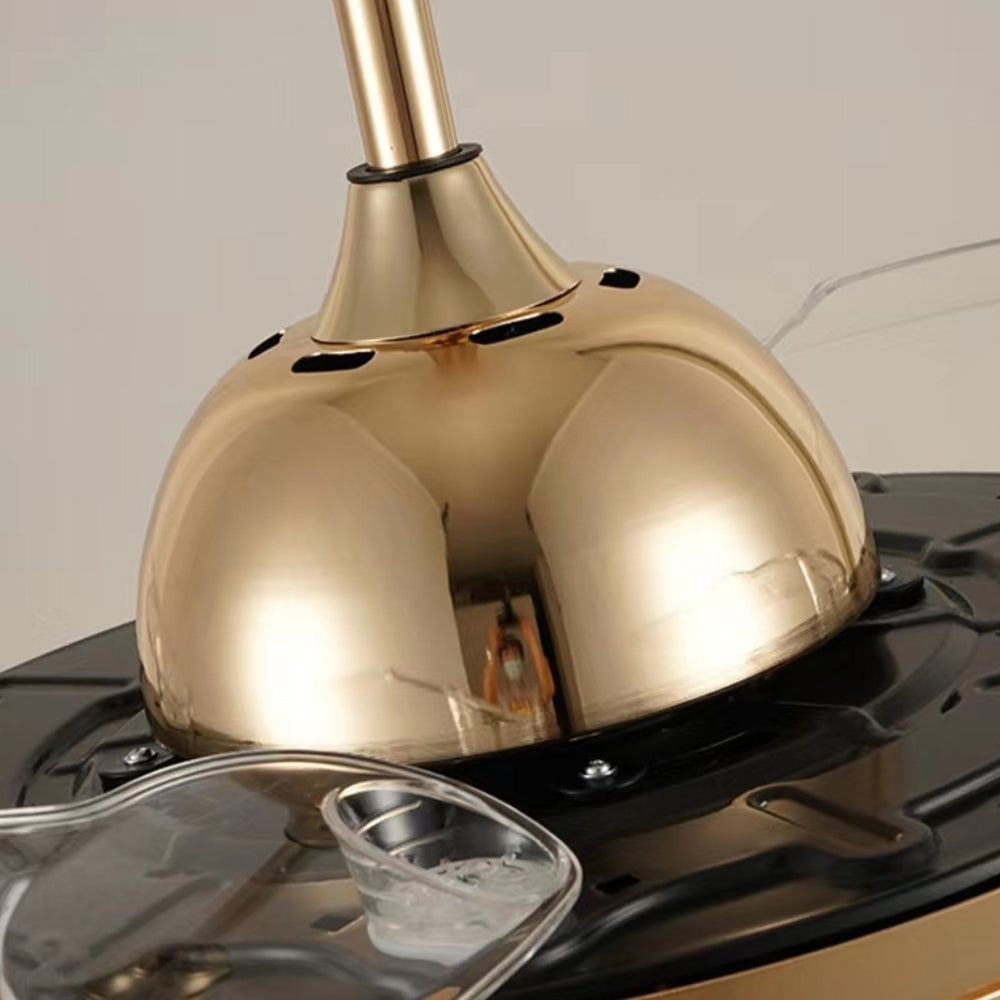 Kirsty Deckenventilator mit Beleuchtung Kristall, ∅107CM - Lumpaz