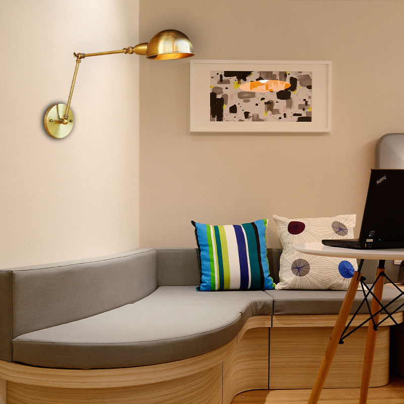 Brady Faltbare Retro Wandleuchte aus Eisen - Lumpaz