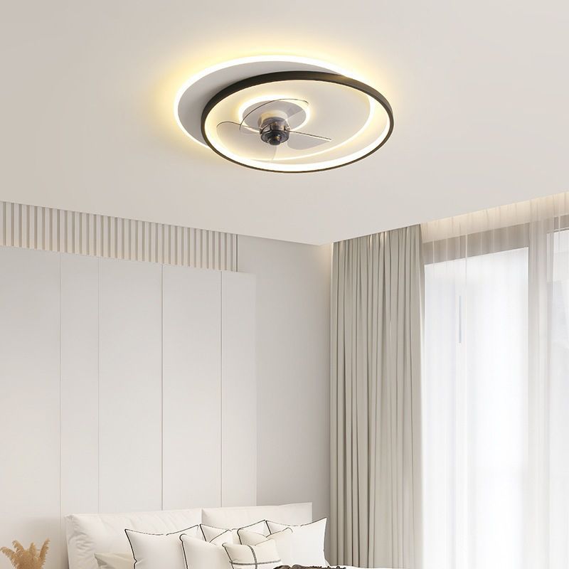 Arisha Deckenventilator mit Beleuchtung 2-Ring, 2 Farben, ∅46/56CM - Lumpaz