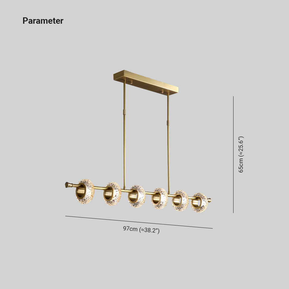 Marmor Einfacher Kupfer Kronleuchter Schlafzimmer Licht Luxus - Lumpaz