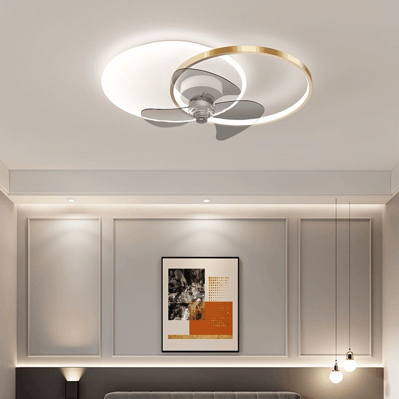 Arisha Deckenventilator mit Beleuchtung 2-Ring, 2 Farben, ∅60CM - Lumpaz