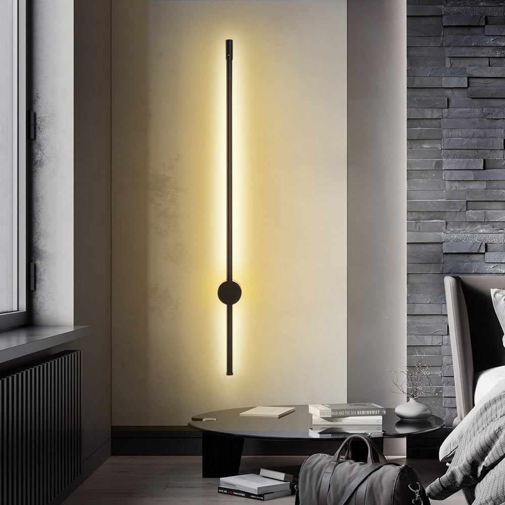 Edge Minimalistische Lineare LED Wandleuchte für Schlafzimmer & Wohnzimmer - Lumpaz