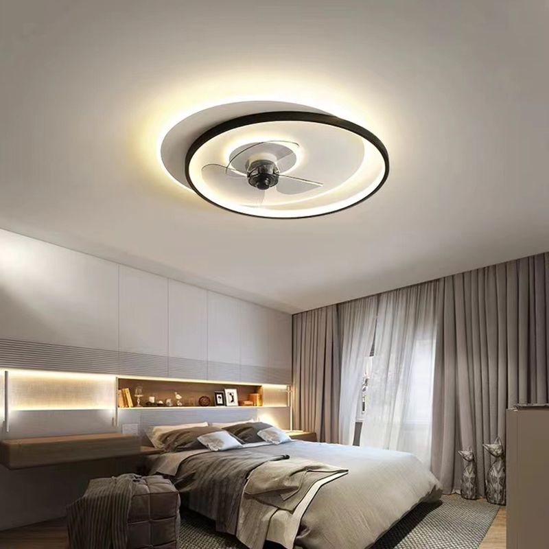 Arisha Deckenventilator mit Beleuchtung 2-Ring, 2 Farben, ∅46/56CM - Lumpaz