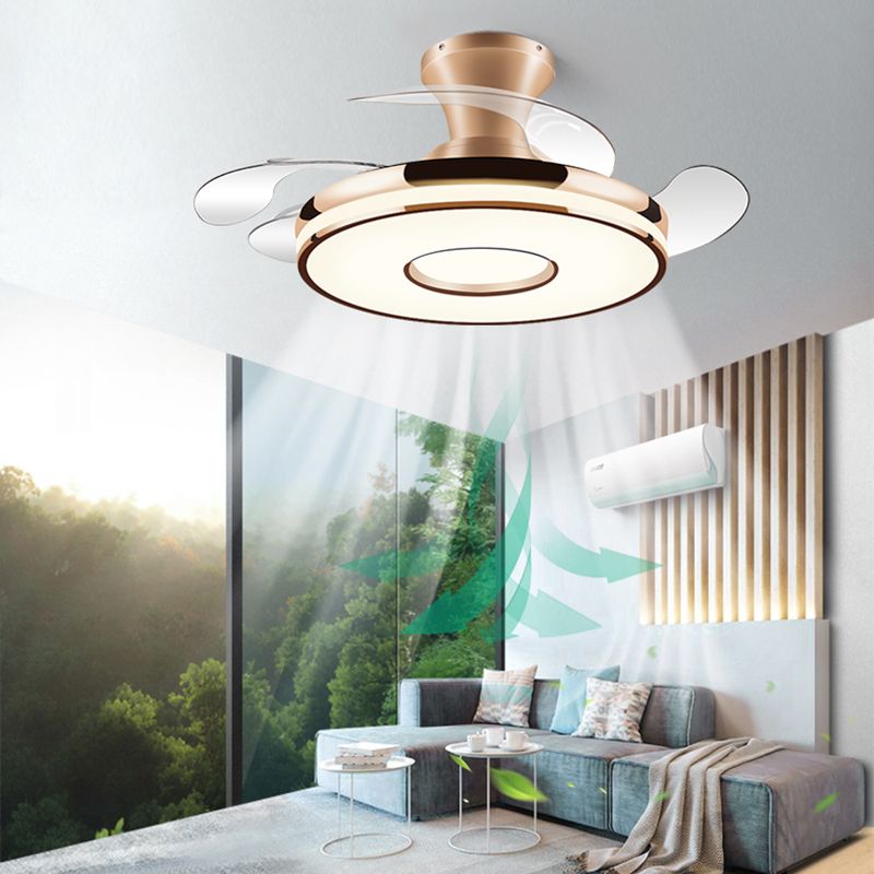 Quinn Deckenventilator mit Beleuchtung, 2 Farben, ∅91/108/122CM - Lumpaz