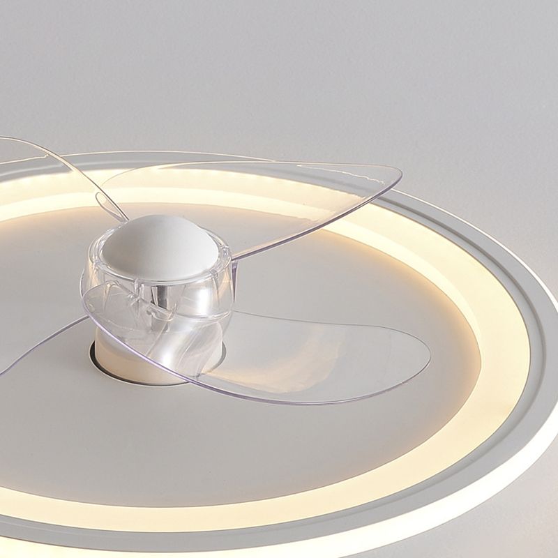 Edge Deckenventilator mit Beleuchtung Ring Weiß, ∅40/50CM - Lumpaz