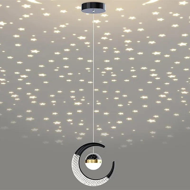 Madina LED Pendelleuchte Mond Sternenklar - Lumpaz