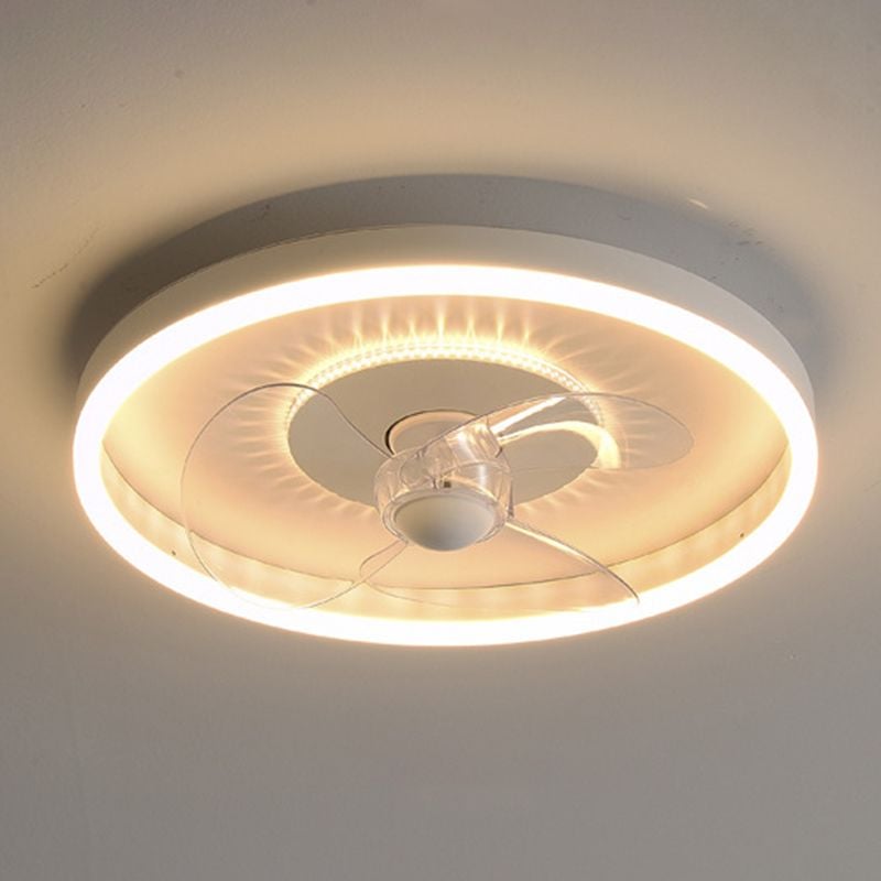 Quinn Deckenventilator mit Beleuchtung Weiß Doppel-Licht, ∅40/50CM - Lumpaz