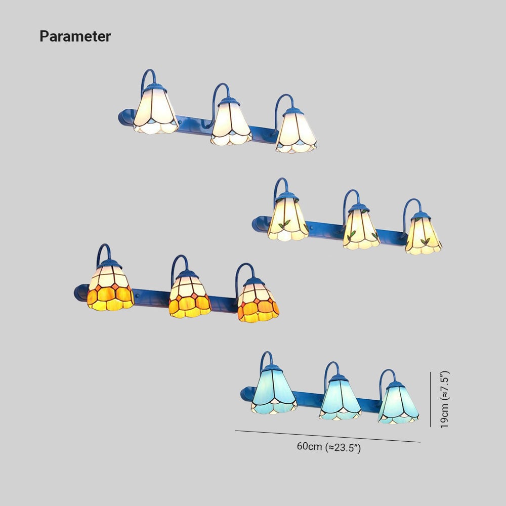 Félicie Spiegelfront Wandleuchte, 5 Stile, 60CM Lang - Lumpaz