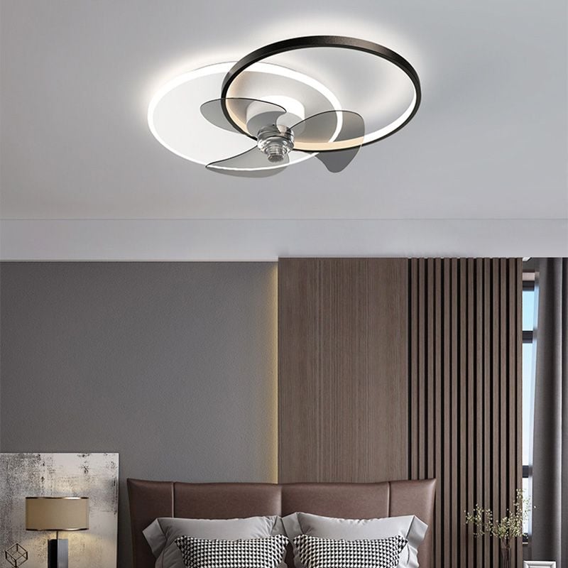 Arisha Deckenventilator mit Beleuchtung 2-Ring, 2 Farben, ∅60CM - Lumpaz