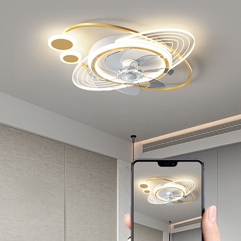 Fateh Deckenventilator mit Beleuchtung Astronaut, 3 Stile/Farben, ∅50/58CM - Lumpaz