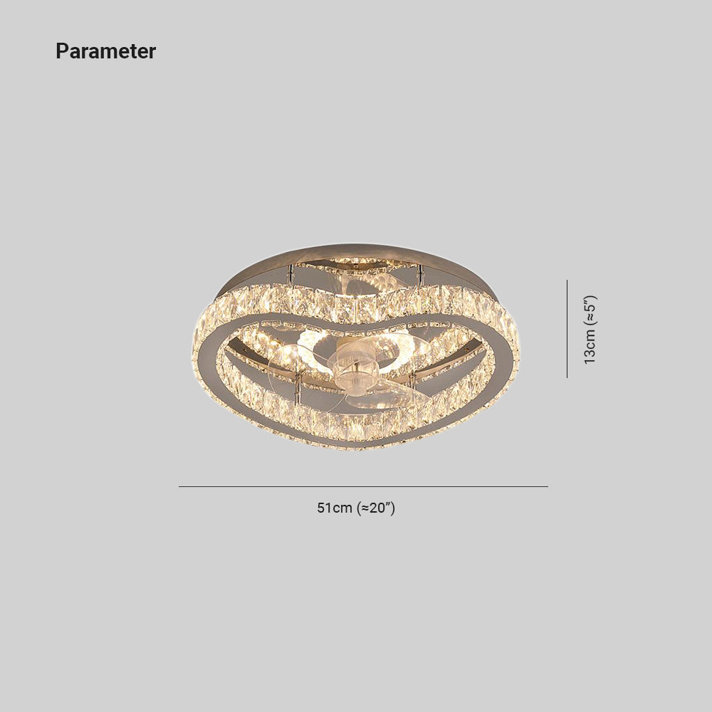 Kirsten Deckenventilator mit Beleuchtung, 12 Stile, ∅50CM/58CM/56CM/70CM - Lumpaz