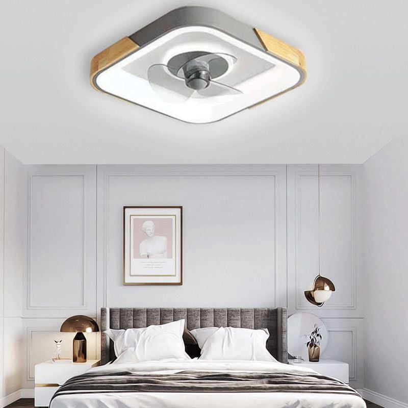 Ozawa Deckenventilator mit Beleuchtung, 3 Farben, ∅50CM - Lumpaz