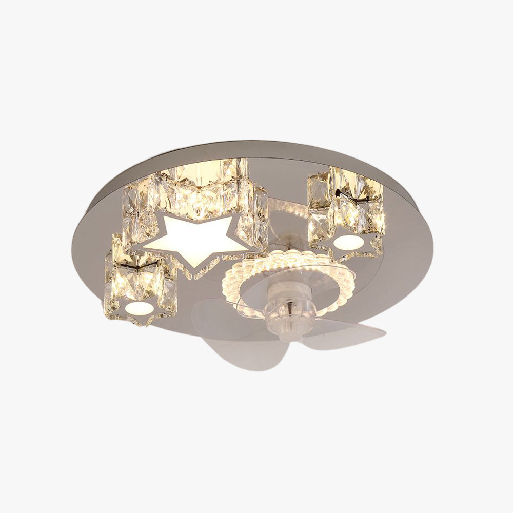 Kirsten Deckenventilator mit Beleuchtung, 12 Stile, ∅50CM/58CM/56CM/70CM - Lumpaz