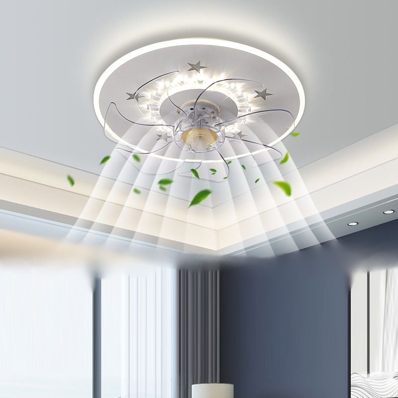 Edge Deckenventilator mit Beleuchtung, 6 Farben, ∅40CM - Lumpaz