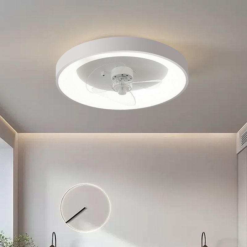 Quinn Deckenventilator mit Beleuchtung Weiß, ∅50CM - Lumpaz