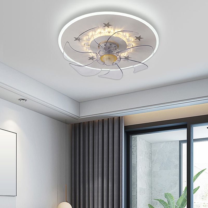 Edge Deckenventilator mit Beleuchtung, 6 Farben, ∅40CM - Lumpaz