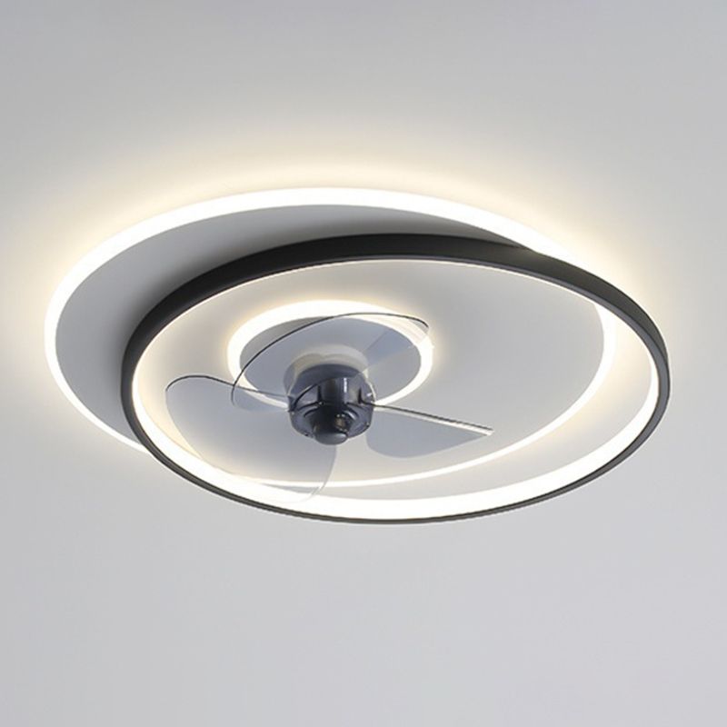 Arisha Deckenventilator mit Beleuchtung 2-Ring, 2 Farben, ∅46/56CM - Lumpaz