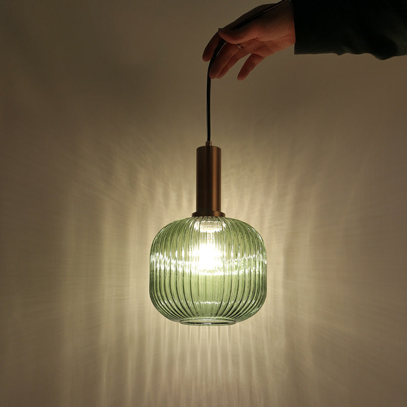 Einfache Stabglaslampe Pendelleuchte Japanische Retro-Lampe für Schlafzimmer - Lumpaz