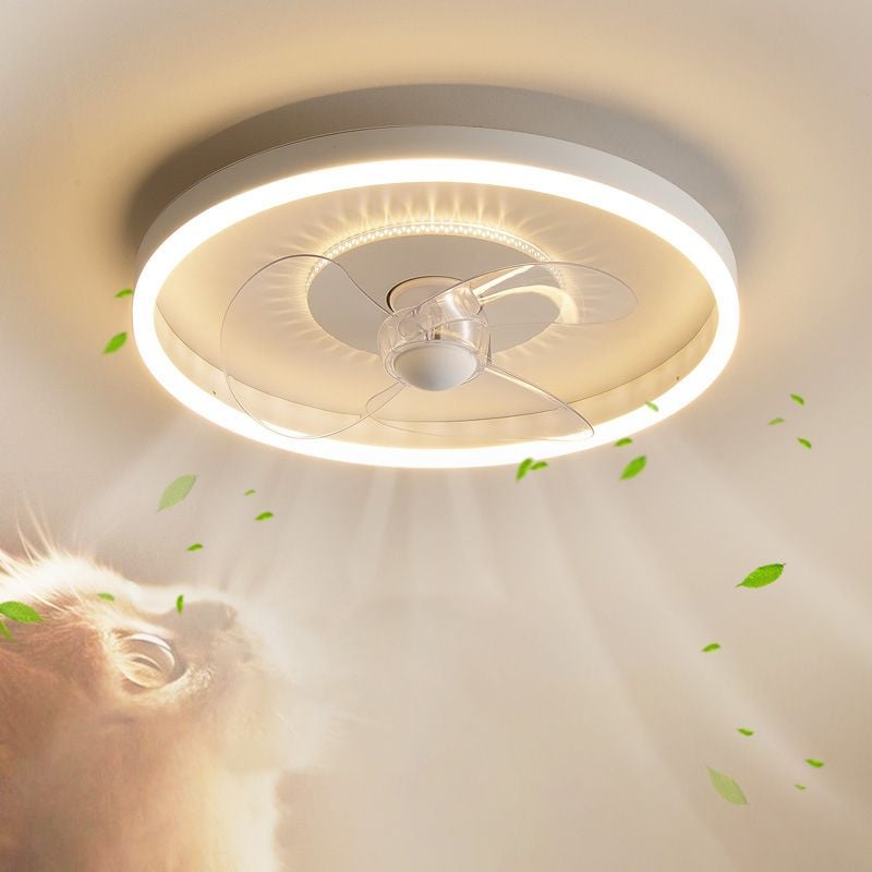 Quinn Deckenventilator mit Beleuchtung Weiß Doppel-Licht, ∅40/50CM - Lumpaz