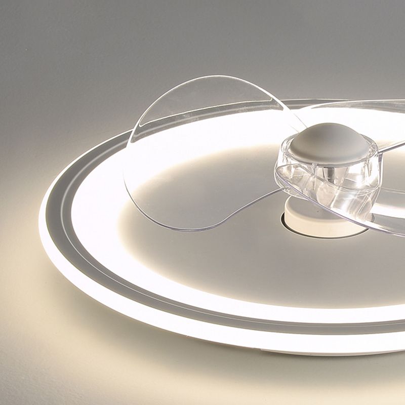 Edge Deckenventilator mit Beleuchtung Ring Weiß, ∅40/50CM - Lumpaz