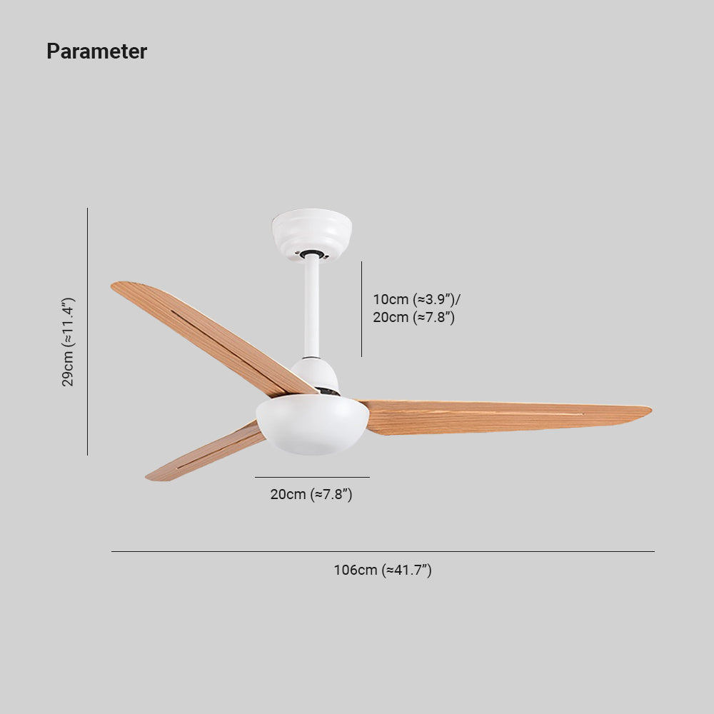 Haydn Deckenventilator 3-Blatt, 3 Farben, ∅106cm - Lumpaz