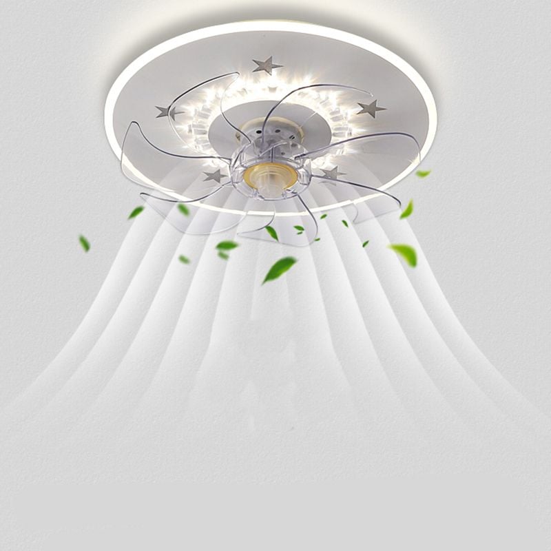 Edge Deckenventilator mit Beleuchtung, 6 Farben, ∅40CM - Lumpaz