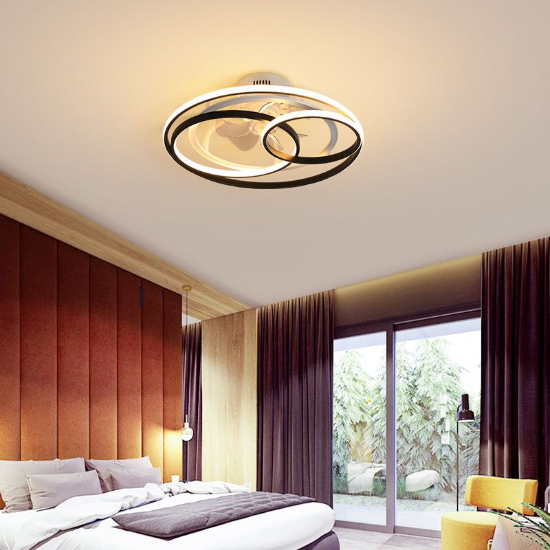 Arisha Deckenventilator mit Beleuchtung 4-Ring, ∅55/60CM - Lumpaz
