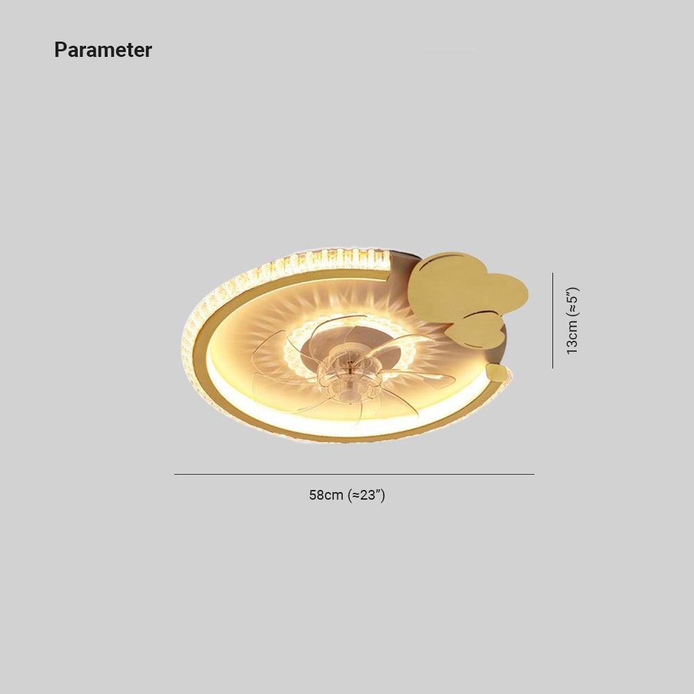Kirsten Deckenventilator mit Beleuchtung, 12 Stile, ∅50CM/58CM/56CM/70CM - Lumpaz