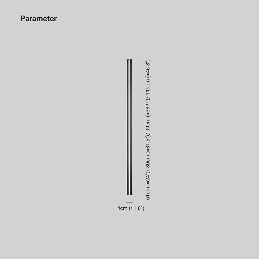 Edge Bar Spiegelfront Wandleuchte Schwarz，61CM/80CM/99CM/119CM lang - Lumpaz