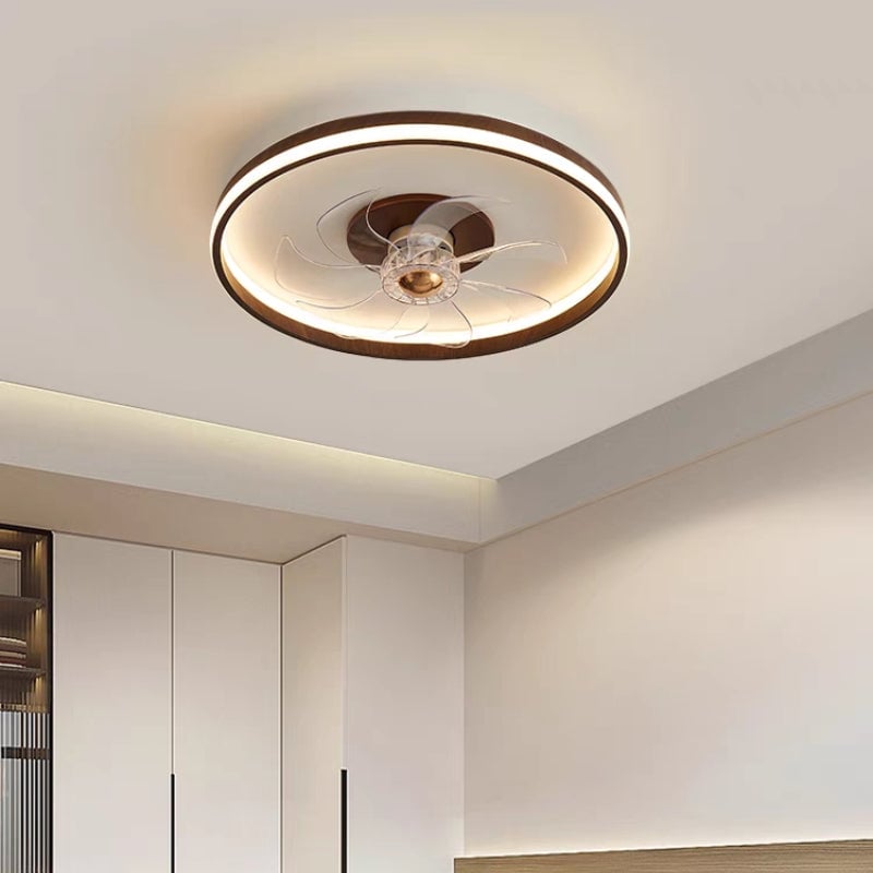 Ozawa Deckenventilator mit Beleuchtung Doppel-Licht, 2 Farben/Stile, ∅50CM - Lumpaz