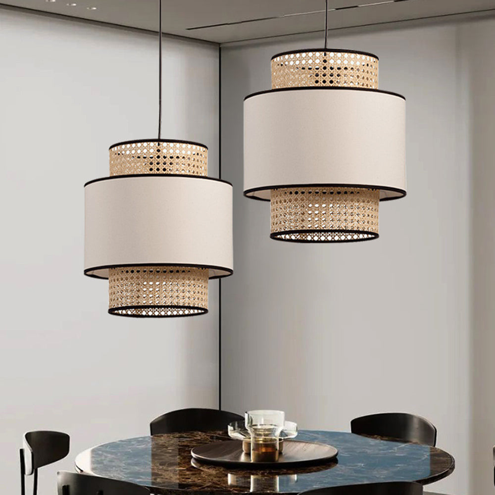 Ritta Pendelleuchte, Beige, ∅30/40/50cm - Lumpaz