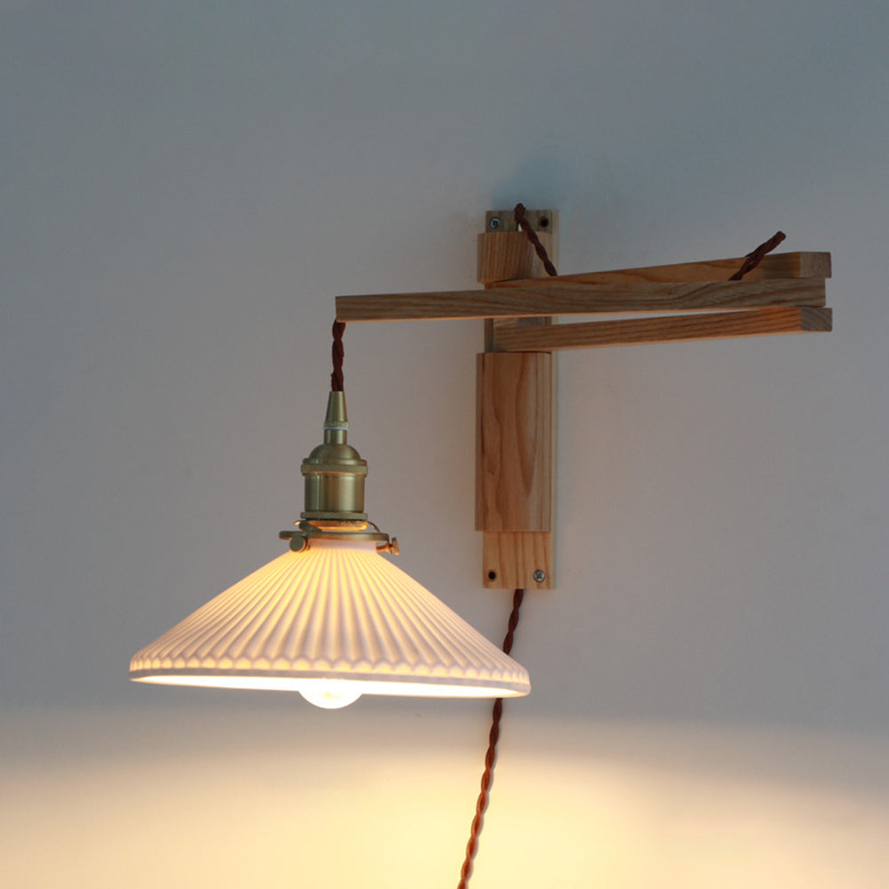 Ozawa Vintage Wandlampe klappbar 3 Farben, Holz - Lumpaz