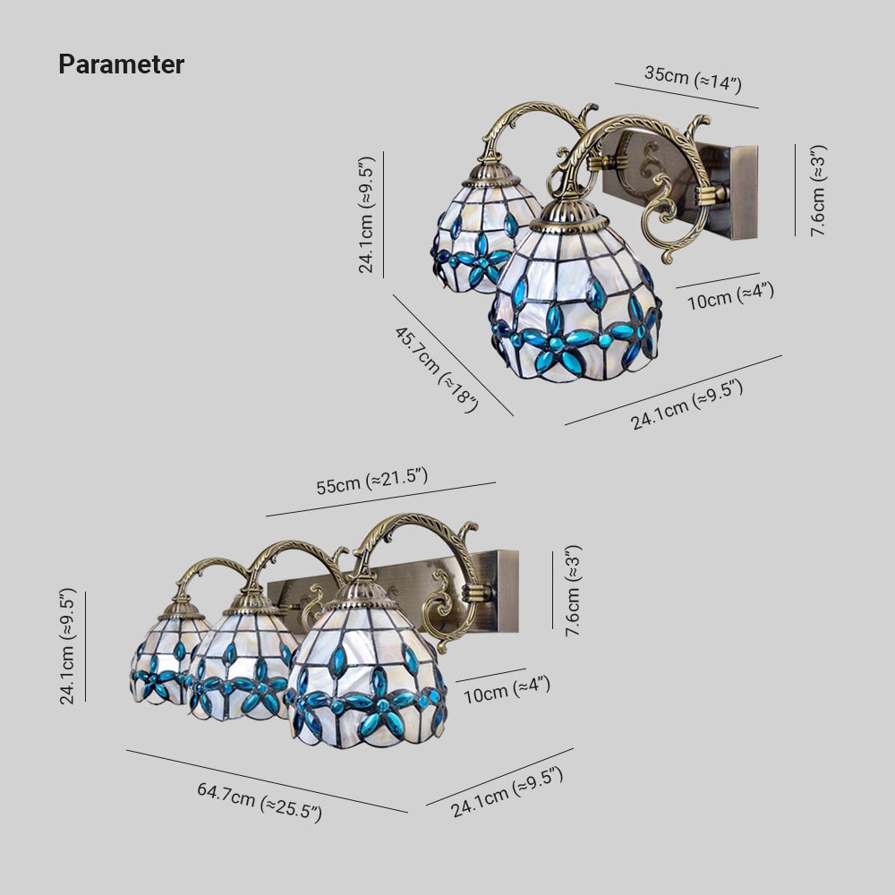 Baxter Aged Brass Spiegel Front Vanity Wandleuchte, 2/3-flammig, 46/65CM Lang - Lumpaz