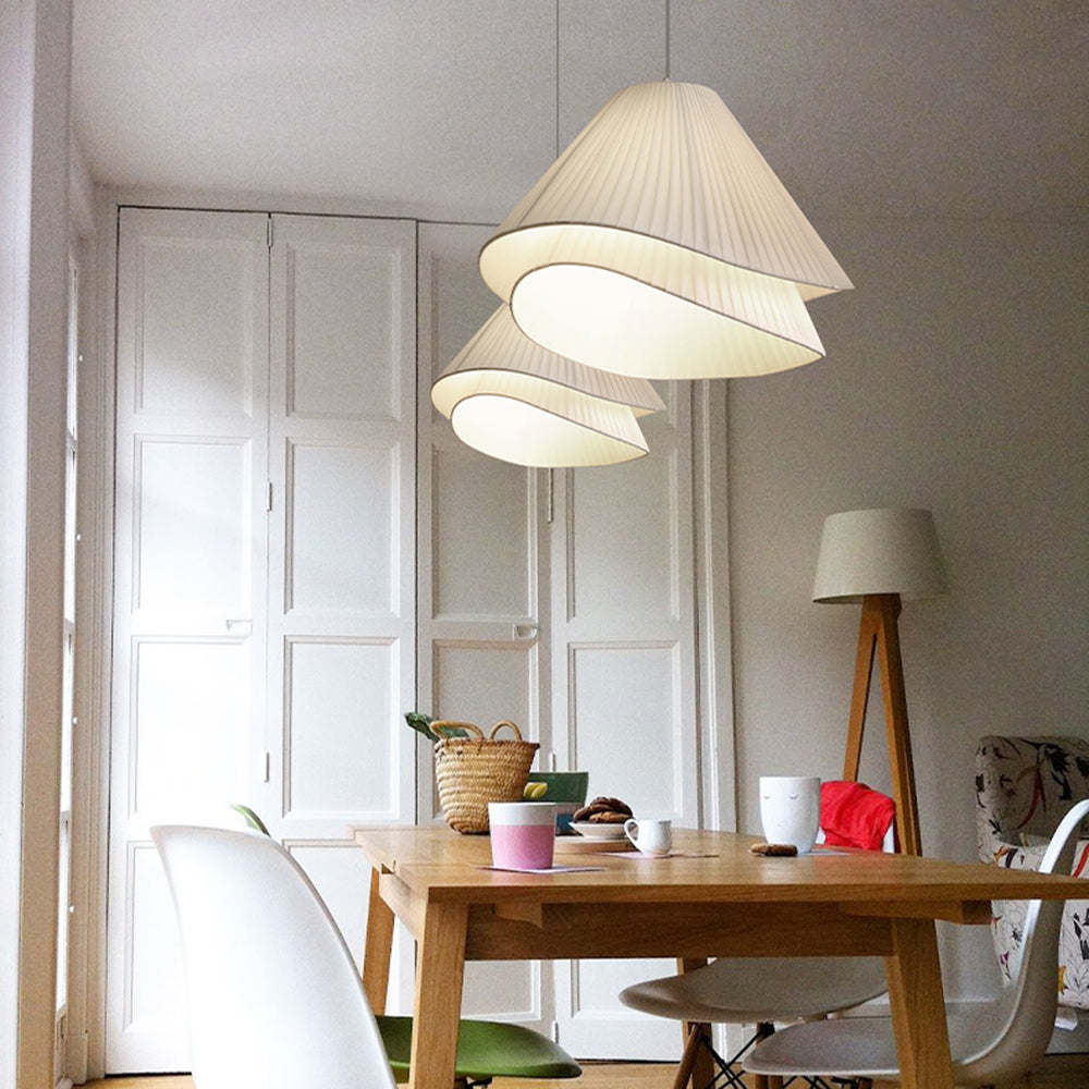 Renée Pendelleuchte, Stoff, ∅43/58CM - Lumpaz